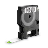 DYMO DYMO Rhino Permanent Poly Industrial Label Tape, 0.5" x 18 ft, White/Black Print - 18483