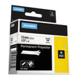 DYMO DYMO Rhino Permanent Poly Industrial Label Tape, 0.5" x 18 ft, White/Black Print - 18483
