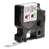 DYMO DYMO Rhino Permanent Vinyl Industrial Label Tape, 0.5" x 18 ft, Black/White Print - 1805435