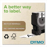 DYMO DYMO Rhino Permanent Vinyl Industrial Label Tape, 1" x 18 ft, White/Black Print - 1805430
