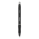 DYMO DYMO S-Gel High-Performance Gel Pen, Retractable, Medium 0.7 mm, Black Ink, Black Barrel, Dozen - 2096159