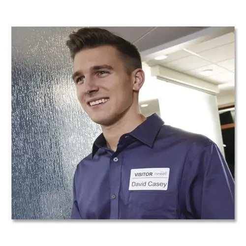 DYMO DYMO Self-Adhesive Name Badge Labels, 2.25" x 4", White, 250 Labels/Box - 30857