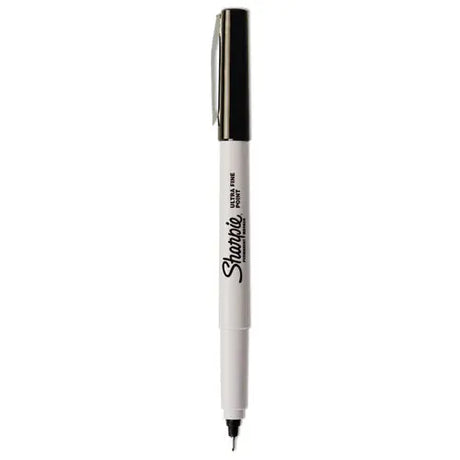 DYMO DYMO Ultra Fine Tip Permanent Marker, Ultra-Fine Needle Tip, Black, Dozen - 37001B