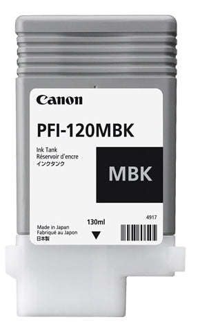 Canon (PFI-120MBK) Matte Black Pigment Ink Tank (130ml) - 2884C001 CANON