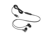 Lenovo 4XD1J77351 headphones/headset Wired In-ear Office/Call center USB Type-C Black - 4XD1J77351