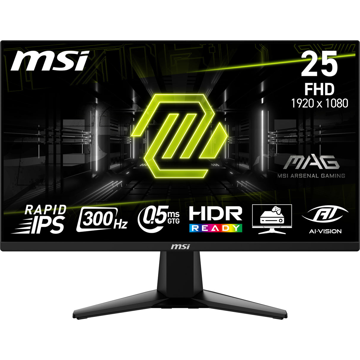 MSI MAG 255XF computer monitor 62.2 cm (24.5") 1920 x 1080 pixels Full HD Black - MAG255XF MSI