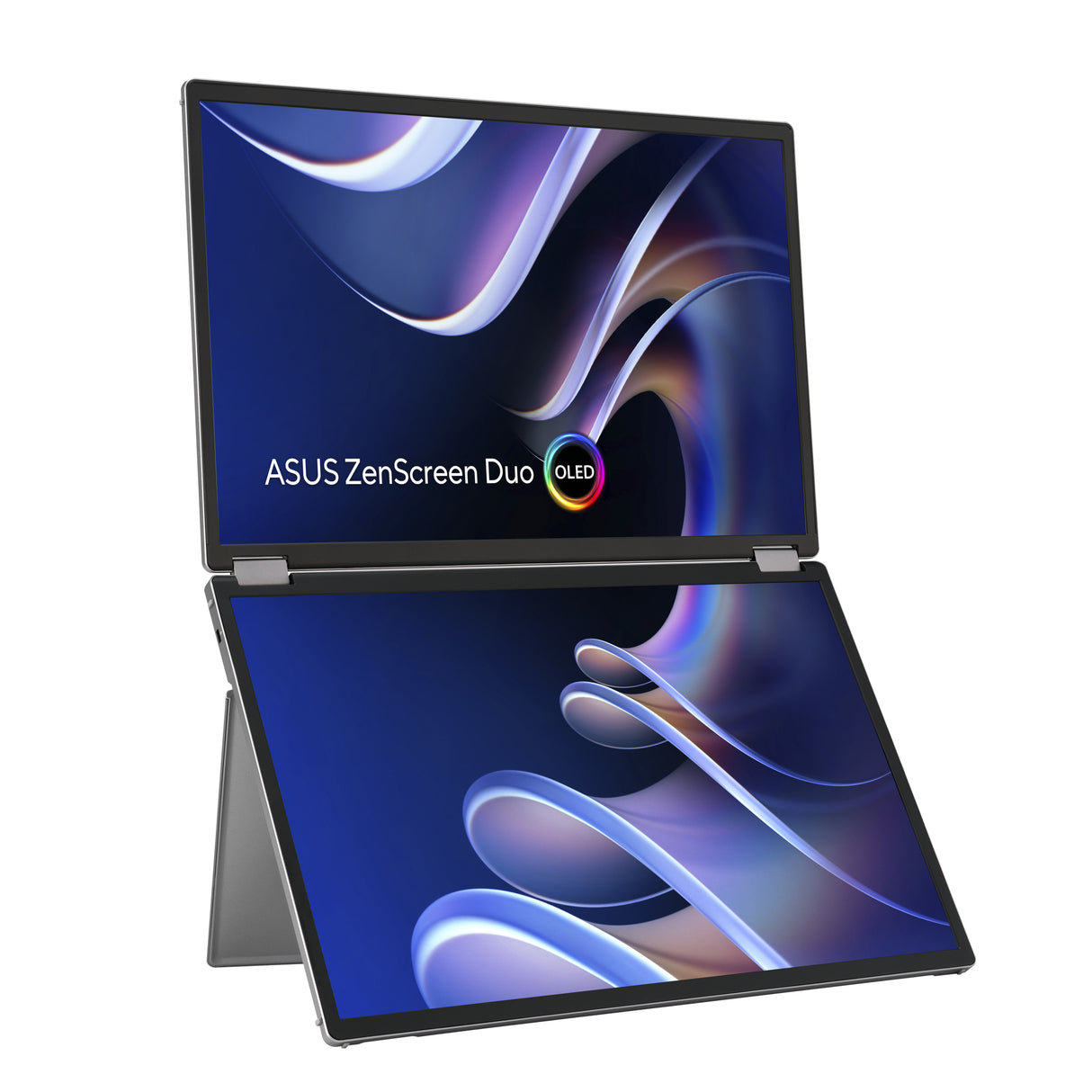 ASUS ZenScreen Duo OLED MQ149CD computer monitor 35.6 cm (14") 1920 x 1200 pixels WUXGA Silver - MQ149CD ASUS