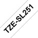 Brother Printable Height, Black Ink on White Self-Laminating Label (0.94" x 26.2') (0.37") - TZESL251