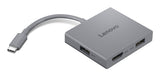 Lenovo GX91R64790 laptop dock/port replicator Wired USB 3.2 Gen 1 (3.1 Gen 1) Type-C Grey - GX91R64790
