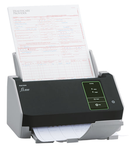 Ricoh FI-8040 ADF + Manual feed scanner 600 x 600 DPI A4 Black, Grey - PA03836-B005