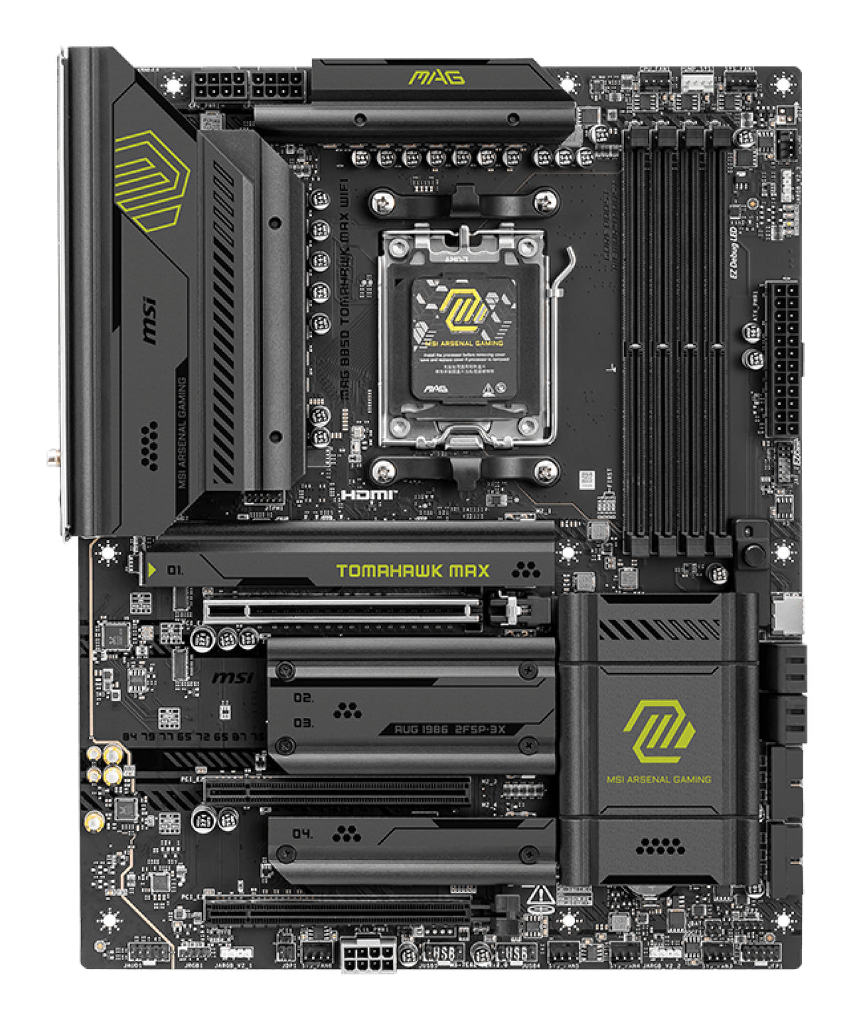 MSI MAG B850 TOMAHAWK MAX WIFI motherboard AMD B850 Socket AM5 ATX - B850TMAHAWKWIFIMAX