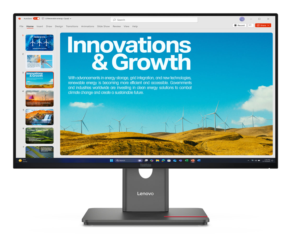 Lenovo ThinkVision P24QD-40 Monitor - 64B1GAR1UZ