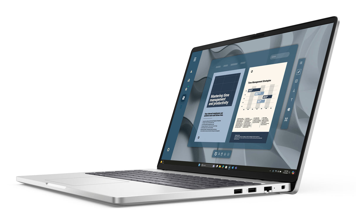 DELL Pro 16 PC16255 AMD Ryzen AI 7 PRO 350 Laptop 40.6 cm (16") Full HD+ 16 GB DDR5-SDRAM 512 GB SSD Wi-Fi 6E (802.11ax) Windows 11 Pro US English Silver - TRW0D DELL