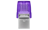 Kingston Technology DataTraveler 256GB microDuo 3C 200MB/s dual USB-A + USB-C - DTDUO3CG3/256GB