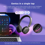 Lenovo 4XD1T60925 headphones/headset Wireless Head-band Office/Call center USB Type-C Bluetooth Grey - 4XD1T60925 LENOVO