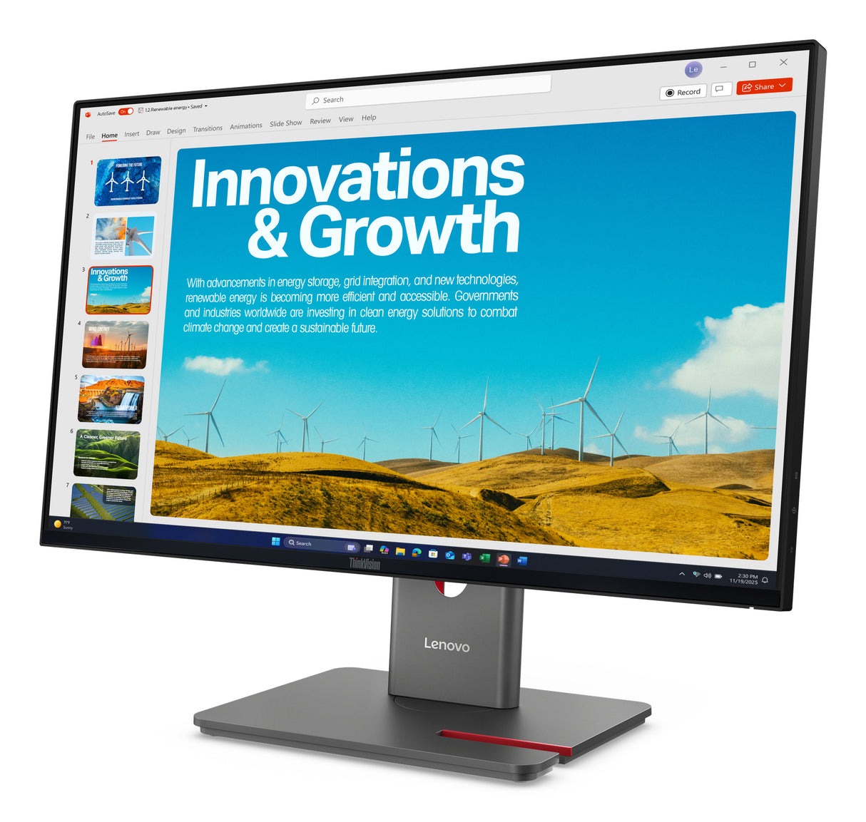 Lenovo ThinkVision P24QD-40 Monitor - 64B1GAR1UZ