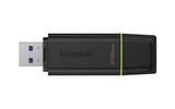 Kingston Technology DataTraveler 256GB Portable USB 3.2 Gen 1 Exodia Black/Green - DTXG2/256GB