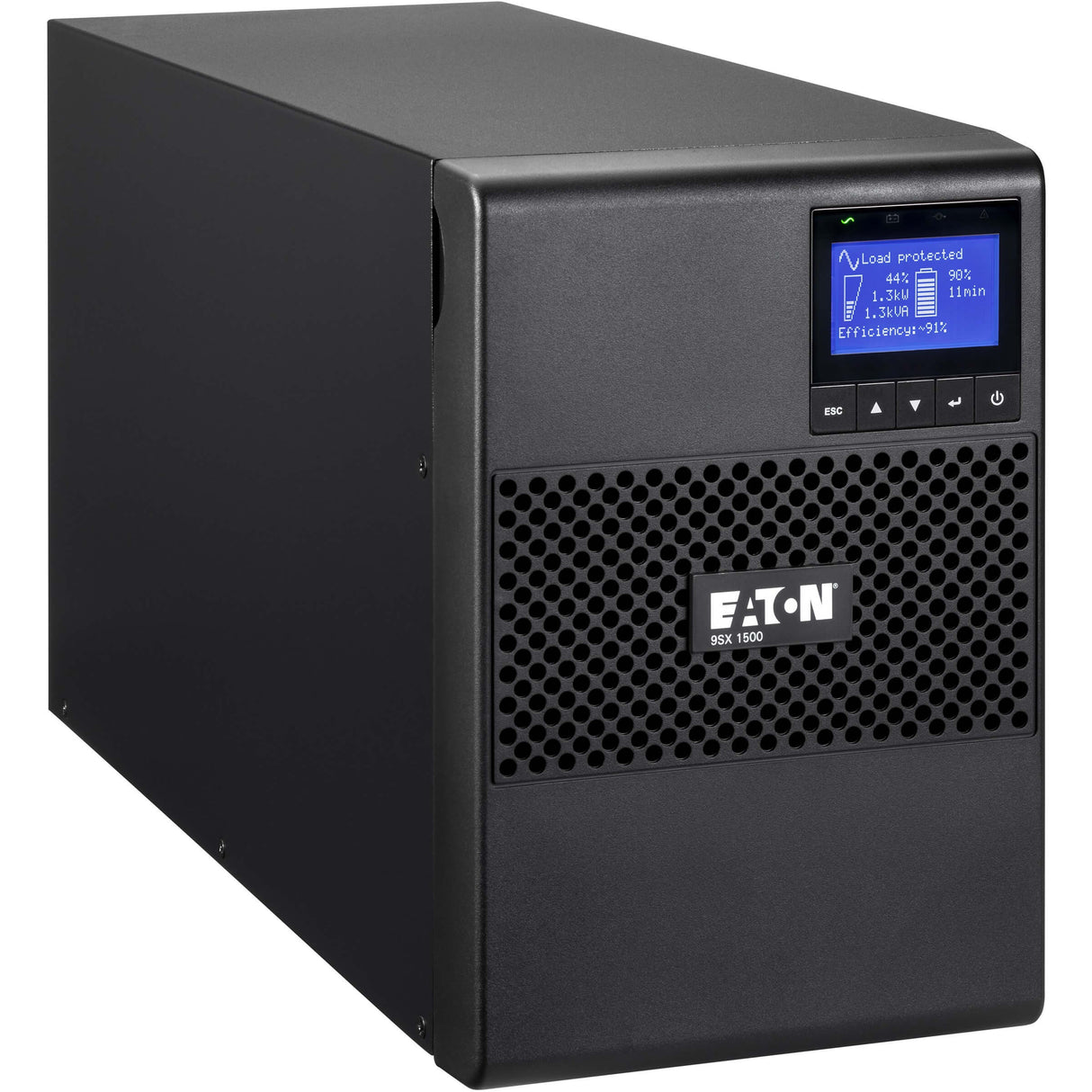 EATON Eaton 9SX UPS 1500VA 1350 Watt 208V Network Card Optional Tower UPS Extended Runtime - Tower - 5.30 Minute Stand-by - 230 V AC Input - 200 V AC, 208 V AC, 220 V AC, 230 V AC, 240 V AC Output - 8 x IEC...  - 9SX1500G