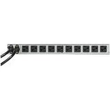EATON Eaton ATS Rack PDU 1U 120V 1.92 kW 2 5-20P Input and 10 5-20R Single-Phase - NEMA 5-20P - 10 x NEMA 5-20R - 120 V AC - 1920 W - Network (RJ-45) - 1U - Horizontal - Rack-mountable - EATS120
