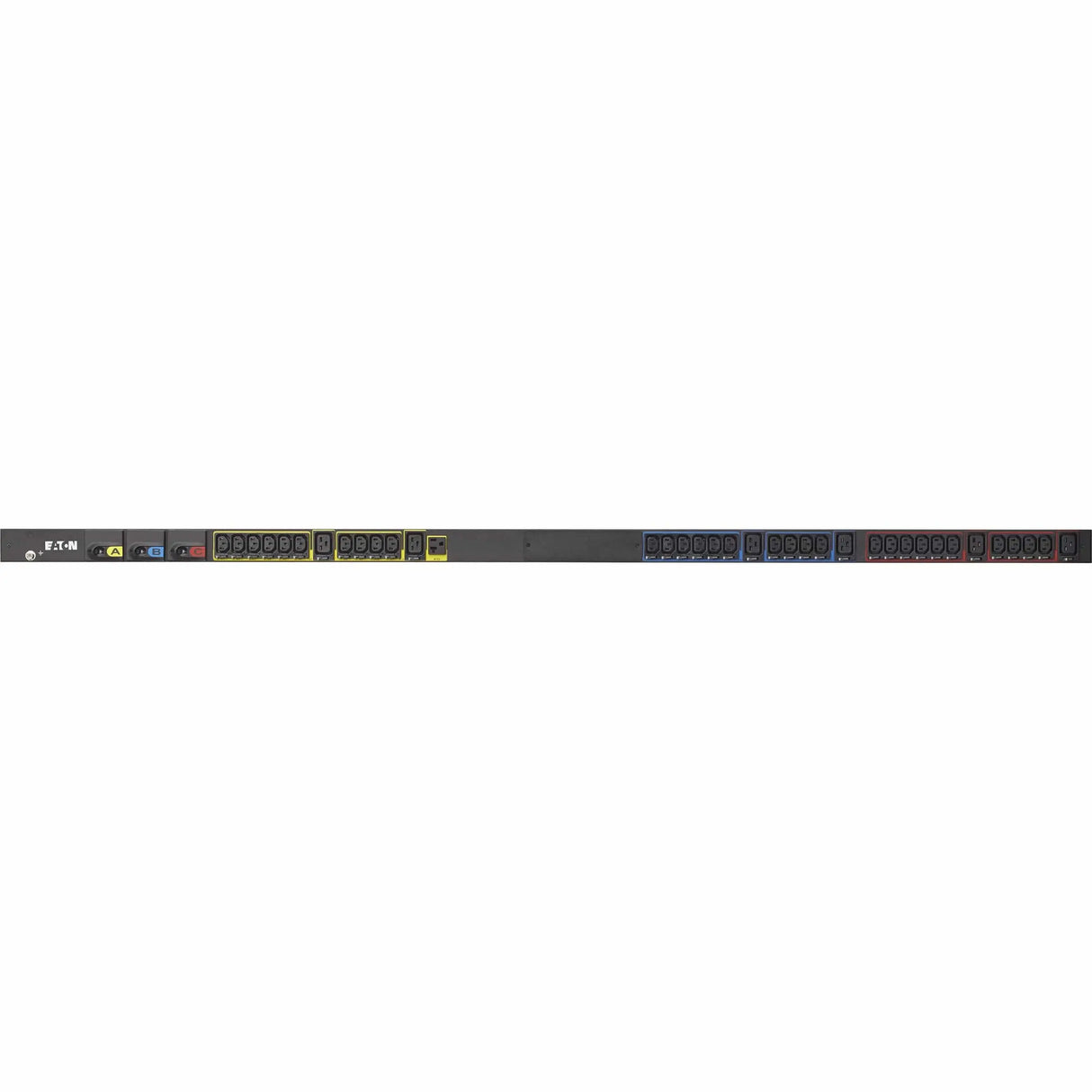 EATON Eaton Basic rack PDU, 0U, L21-30P input, 8.64 kW max, 120/208V, 24A, 10 ft cord, Three-phase, Outlets: (1) 5-20R, (30) C13 Outlet grip, (6) C19 Outlet grip - ePDU G3 Basic 38U-A; 8.64 KW; IN: L21-30P ...  - EBA310-10