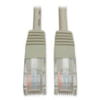 EATON EATON CAT5e 350 MHz Molded Patch Cable, 50 ft, Gray - N002-050-GY