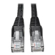 EATON EATON CAT6 Gigabit Snagless Molded Patch Cable, 1 ft, Black - N201-001-BK