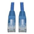 EATON EATON CAT6 Gigabit Snagless Molded Patch Cable, 1 ft, Blue - N201-001-BL