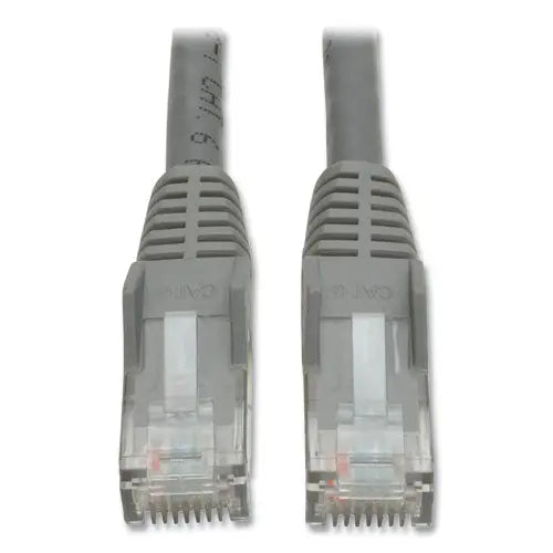 EATON EATON CAT6 Gigabit Snagless Molded Patch Cable, 50 ft, Gray - N201-050-GY