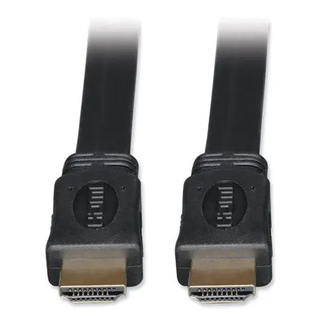 EATON EATON High Speed HDMI Flat Cable, Ultra HD 4K, Digital Video with Audio (M/M), 3 ft, Black - P568-003-FL