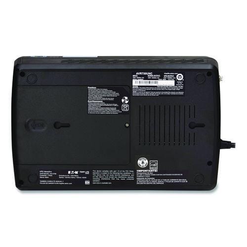 EATON EATON Line-Interactive Cloud-Connected UPS with Remote Monitoring, 12 Outlets, 750 VA, 316 J - AVR750UNC