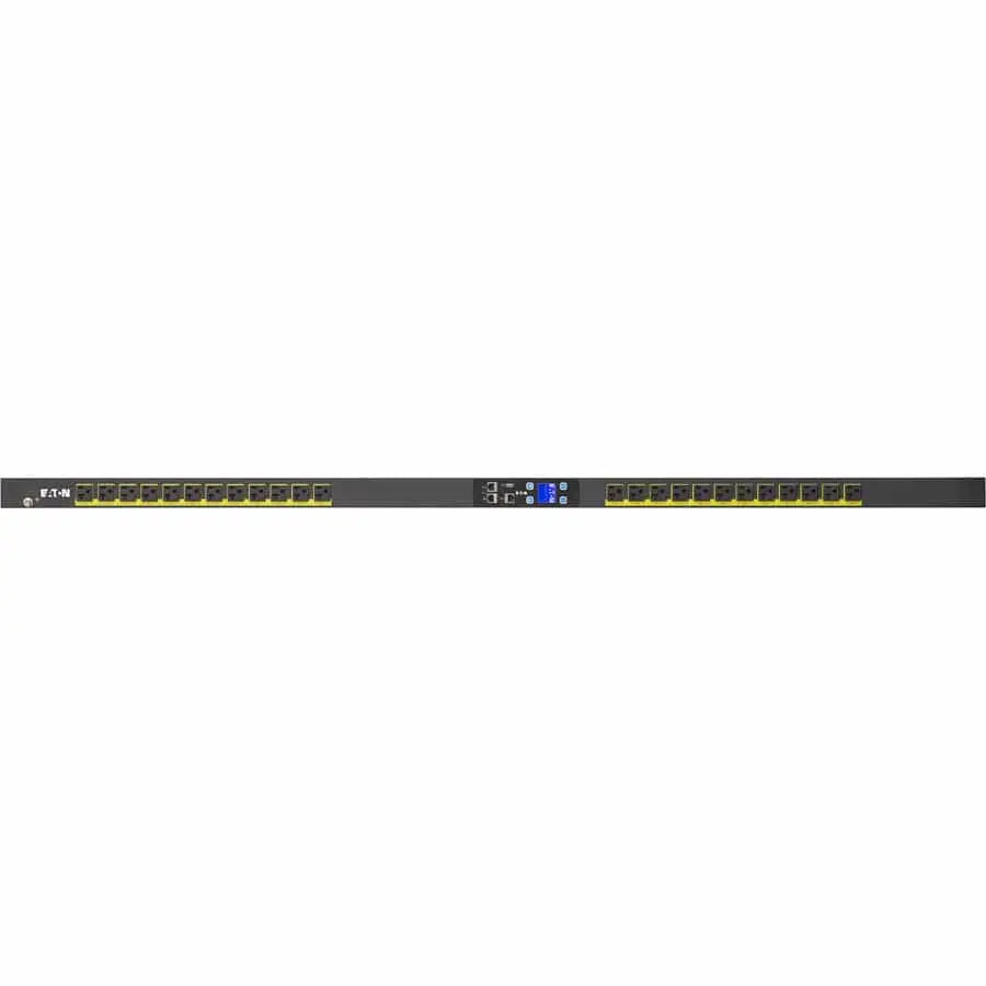 EATON Eaton Metered Input Rack PDU 1.92 kW max 120V 16A 0U Vert. Single-Phase PDU - NEMA L5-20P - 24 x NEMA 5-20R - 120 V AC - 1920 W - Network (RJ-45) - 38U - Rack-mountable - EMI101-10