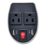 EATON EATON PowerVerter Ultra-Compact Car Inverter, 200 W, Two AC Outlets/Two USB Ports - PV200CUSB