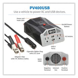 EATON EATON PowerVerter Ultra-Compact Car Inverter, 400 W, Two AC Outlets/Two USB Ports, 3.1 A - PV400USB