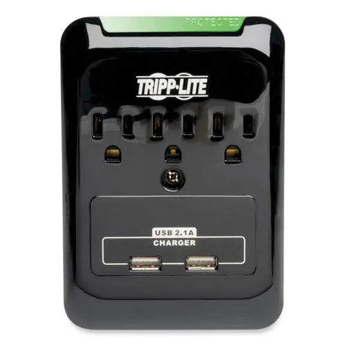 EATON EATON Protect It! Surge Protector, 3 AC Outlets/2 USB Ports, 540 J, Black - SK30USB