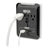 EATON EATON Protect It! Surge Protector, 3 AC Outlets/2 USB Ports, 540 J, Black - SK30USB