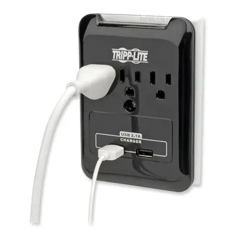EATON EATON Protect It! Surge Protector, 3 AC Outlets/2 USB Ports, 540 J, Black - SK30USB