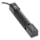 EATON EATON Protect It! Surge Suppressor, 6 AC Outlets/2 USB Ports, 8 ft Cord, 1,080 J, Black - TLP608RUSBB
