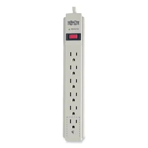 EATON EATON Protect It! Surge Suppressor, 6 AC Outlets, 4 ft. Cord, 790 J, Light Gray - TLP604