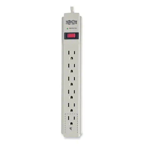 EATON EATON Protect It! Surge Suppressor, 6 AC Outlets, 4 ft. Cord, 790 J, Light Gray - TLP604