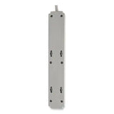 EATON EATON Protect It! Surge Suppressor, 6 AC Outlets, 4 ft. Cord, 790 J, Light Gray - TLP604