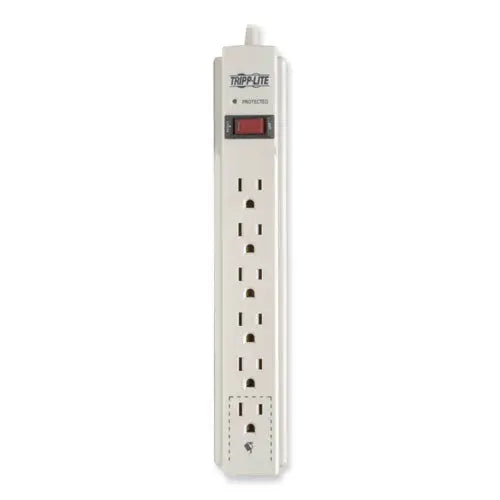 EATON EATON Protect It! Surge Suppressor, 6 AC Outlets, 6 ft Cord, 790 J, Light Gray - TLP606