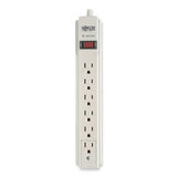 EATON EATON Protect It! Surge Suppressor, 6 AC Outlets, 6 ft Cord, 790 J, Light Gray - TLP606