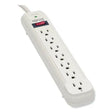 EATON EATON Protect It! Surge Suppressor, 7 AC Outlets, 25 ft Cord, 1,080 J, Light Gray - TLP725