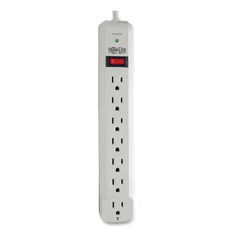 EATON EATON Protect It! Surge Suppressor, 7 AC Outlets, 6 ft Cord, 1,080 J, Light Gray - STRIKER