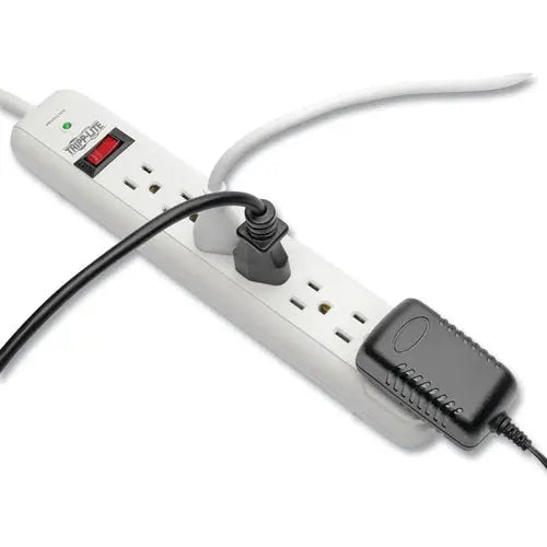 EATON EATON Protect It! Surge Suppressor, 7 AC Outlets, 6 ft Cord, 1,080 J, Light Gray - STRIKER