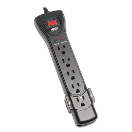 EATON EATON Protect It! Surge Suppressor, 7 AC Outlets, 7 ft Cord, 2,160 J, Black - SUPER7B