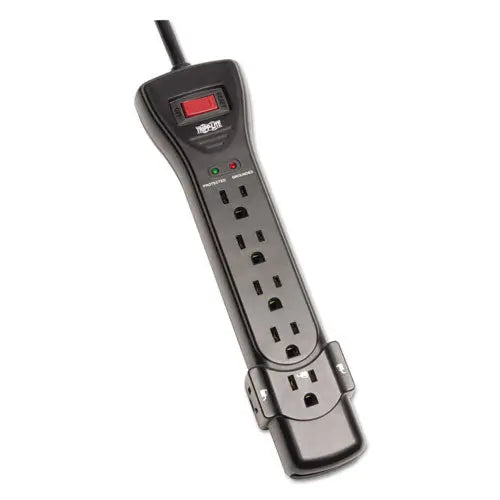 EATON EATON Protect It! Surge Suppressor, 7 AC Outlets, 7 ft Cord, 2,160 J, Black - SUPER7B