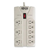 EATON EATON Protect It! Surge Suppressor, 8 AC Outlets, 25 ft Cord, 1,440 J, Light Gray - TLP825
