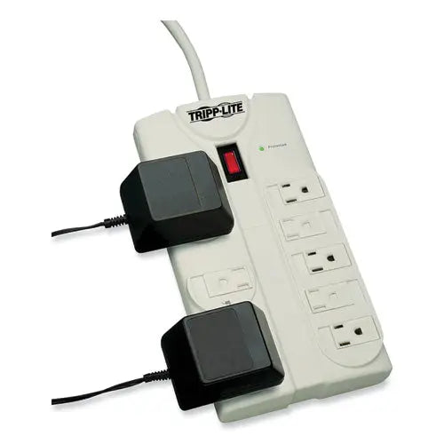 EATON EATON Protect It! Surge Suppressor, 8 AC Outlets, 25 ft Cord, 1,440 J, Light Gray - TLP825