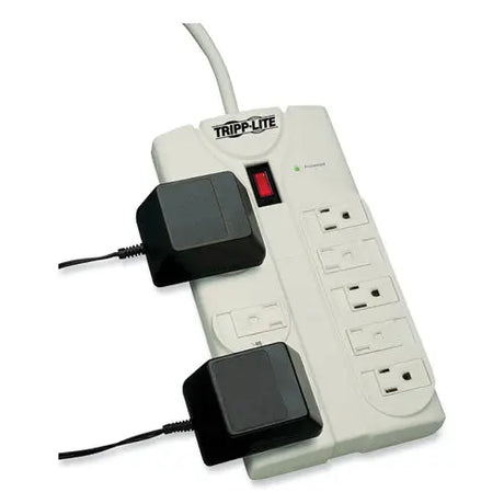 EATON EATON Protect It! Surge Suppressor, 8 AC Outlets, 25 ft Cord, 1,440 J, Light Gray - TLP825
